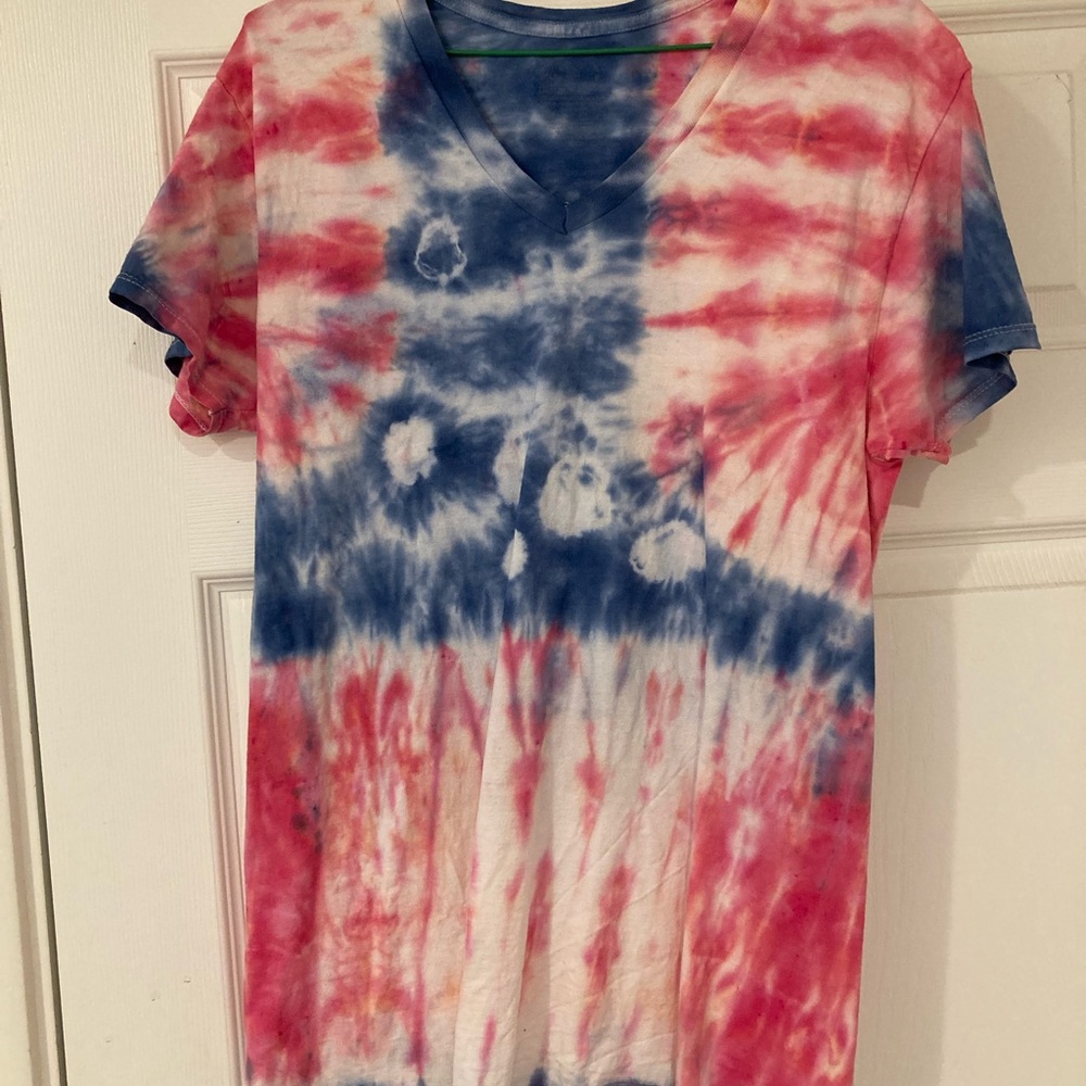 Fruit of the Loom Blue Tie-Dye Shirt